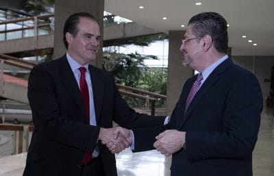 Mauricio Claver Carone estuvo en mayo de 2022 en Costa Rica, donde se reunió con el presidente Rodrigo Chaves