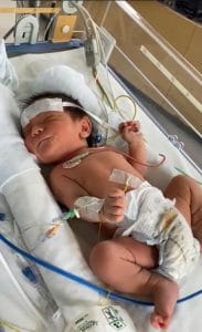 El pequeño Arturo estuvo internado en el HNN| Cortesía