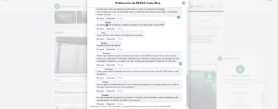 Quejas y comentarios en la página en Facebook de Dekra. Cortesía