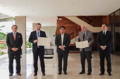 El 18 de marzo de 2020, con Rodrigo Chaves como ministro de Hacienda, la Administración Alvarado Quesada (2018-2022) anunció el acuerdo para el financiamiento. Roberto Carlos Sánchez/Casa Presidencial