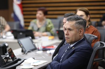 El ahora exdiputado Jorge Dengo presentó el proyecto de ley. Foto: Asamblea.
