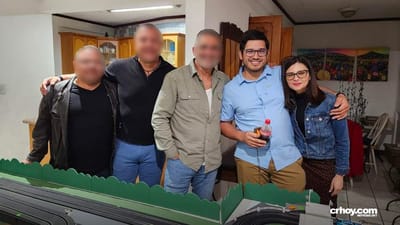 El ministro del MAG, Víctor Carvajal y su novia y actual directora en el CNP, Vivian Campos.