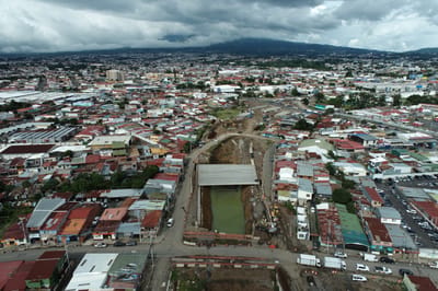 Imagen de las obras de construcción de la UF 5 de Circunvalación Norte