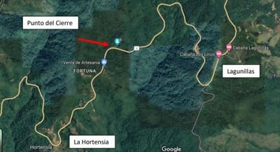 Punto de cierre en la Interamericana Sur. Cortesía Conavi