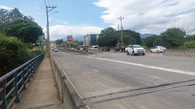 Obras en la radial, en sentido San José-Alajuela, en setiembre de 2023. Archivo CRH