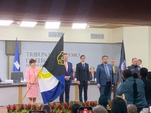 En el acto de este miércoles el Poder Ejecutivo trasladó el mando de la Fuerza Pública y de la Policía de Tránsito al TSE (CRH)