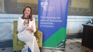 Gisela Sánchez, presidenta del BCIE. (CRH).