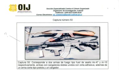 Imagen extraída del teléfono de Charlyn e incluida en el informe policial.