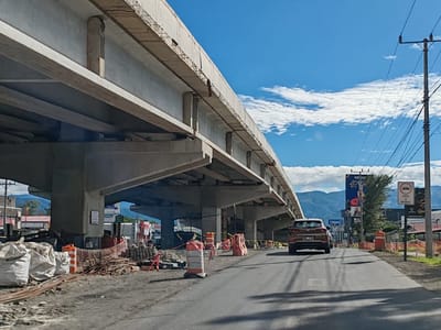Obras en el cruce de Taras.