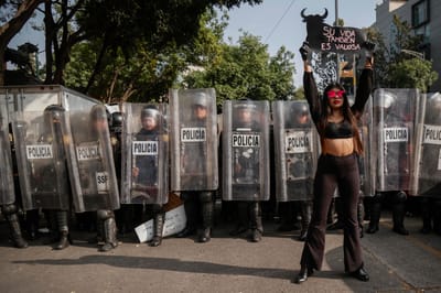 Manifestación en México contra las corridas de toros/AFP