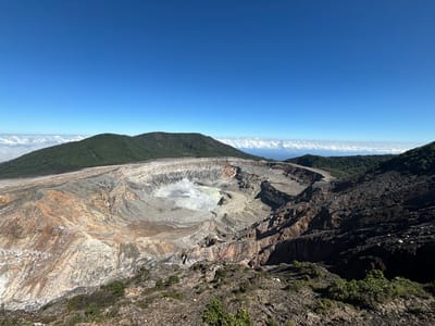 Volcán Poás, en enero de 2024. Archivo CRH