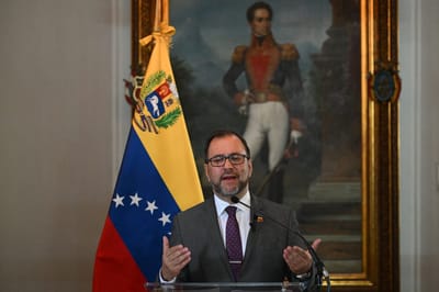 Ministro de Relaciones Exteriores de Venezuela, Yvan Gil. AFP