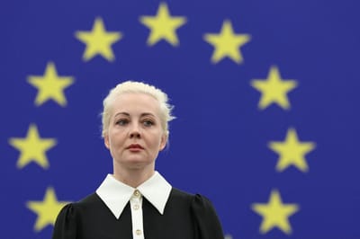 Yulia Navalnaya, viuda del opositor ruso Alexei Navalny (AFP)