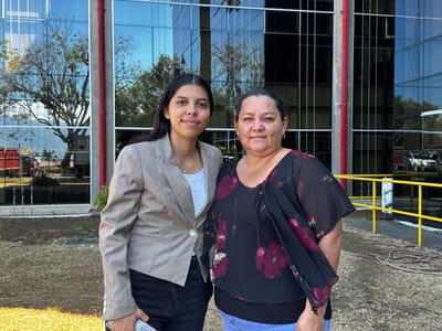 Keylin y su madre Darley Durán.