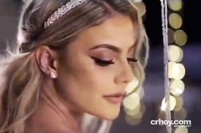 Así lució Laura Ortega en su primera boda.