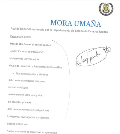 Carta de presentación del imputado