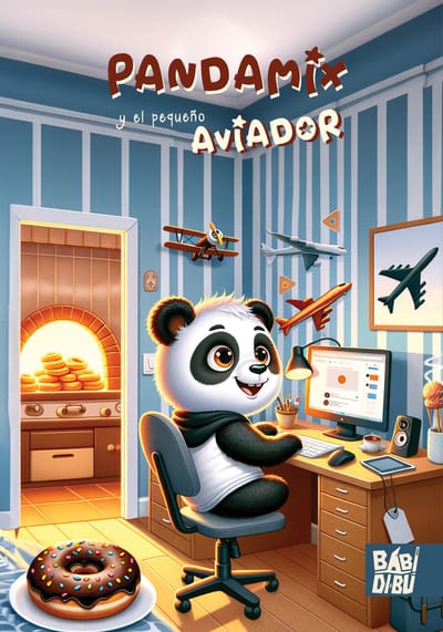 Jonathan Cabezas y su hijo, Josué, escribieron el libro de "Pandamix y el Pequeño Aviador", basado en las historias que inventaban antes de dormir