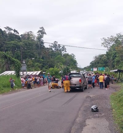 Accidente de motociclista