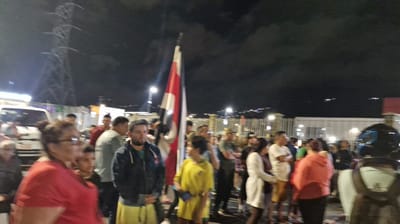Manifestación por falta de agua en Alajuelita