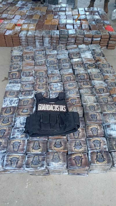 Decomiso realizado por las autoridades.