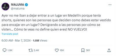 FOTO: (Captura de publicación en Twitter)