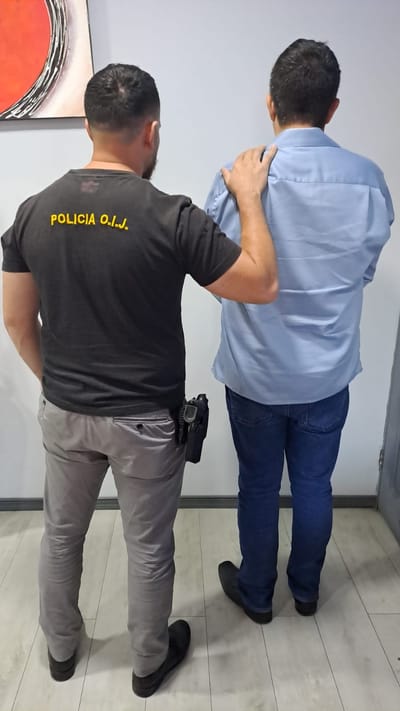 Detencion de Rímola. Foto: OIJ