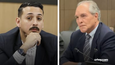 Izquierda: Diputado Ariel Robles del Frente Amplio. Derecha: Gustavo Rojas, presidente de la Fundación Castella.