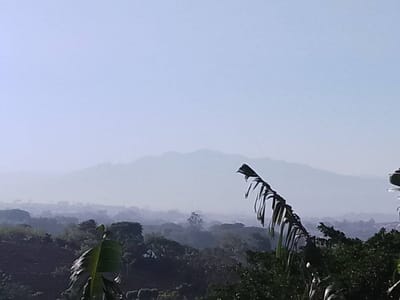 Neblina volcánica proveniente del Poás este 2 de abril. Imagen captada desde Sarchí de Alajuela. Foto: Joselyn Arias