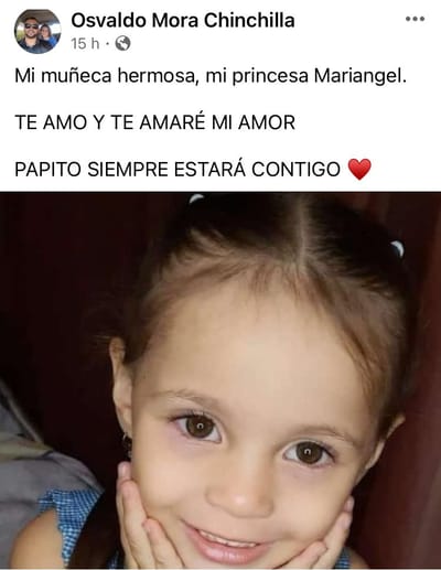 Padre dedica sentidas palabras a su hija de cinco años