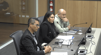 Angie Ortega compareció este lunes ante los diputados.