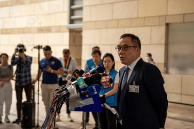 Superintendente jefe de la policía de Hong Kong, Steve Li Kwai-wah, (AFP)
