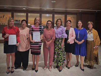 Diputadas firmaron iniciativa. (Cortesía).