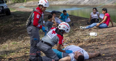 Simulacro realizado por la Cruz Roja Costarricense