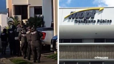El OIJ y el Ministerio Público allanaron las oficinas del CTP el martes 25 de junio. CRH