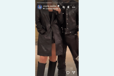 Christian Nodal y Ángela Aguilar disfrutan juntos en París