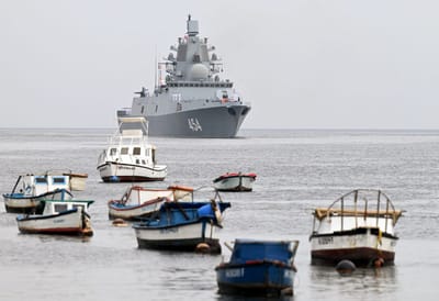 Fragata Almirante Gorshkov, arribando a Cuba