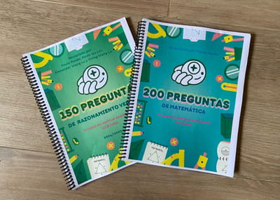 Material sobre razonamiento verbal y preguntas de lógica matemática.