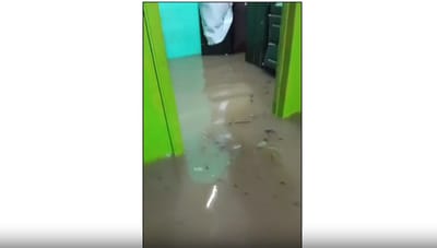Una de las viviendas afectadas.