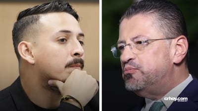 Diputado del FA, Ariel Robles y el presidente Chaves.