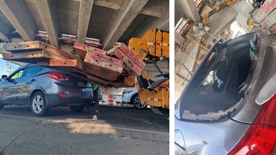Mujer sufre accidente en obras de construcción en cruce de Taras