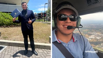 Ismael Alvarado Garita tenia 23 años y se graduó como piloto el 6 de marzo