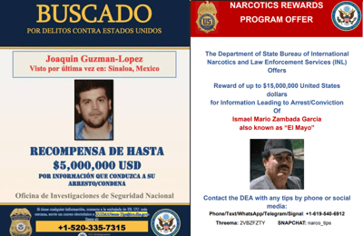 Ismael Zambada y Joaquín Guamán López