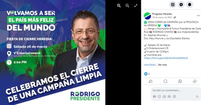 La actividad en la finca fue promovida un día antes del cierre de campaña, en marzo de 2022. Captura de pantalla
