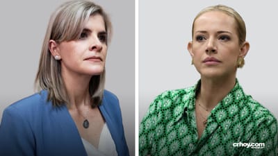 Laura Fernández, ministra de la Presidencia y la diputada del PLN, Monserrat Ruiz.