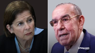 Jefa del oficialismo, Pilar Cisneros, y el presidente del Congreso, Rodrigo Arias.