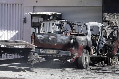 Explosión de carro bomba en Guayaquil en 2023. Foto: API / El Telégrafo