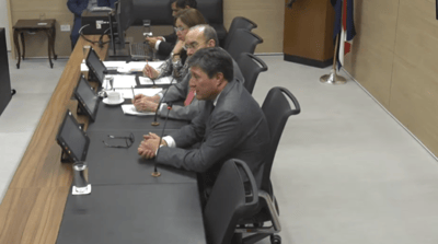 Fernando Campos explicó el tema a los jefes de fracción este miércoles.