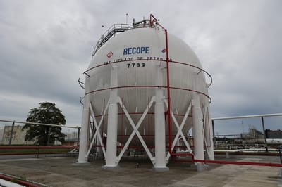 Plantel de Recope en Moín, de Limón. Foto: Recope