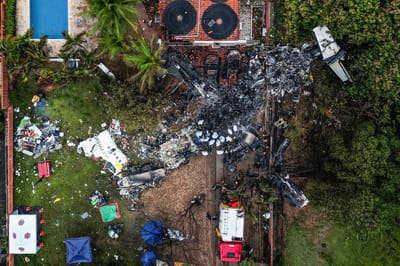 62 personas murieron en accidente aéreo en Brasil/AFP