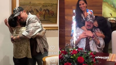 Pepe Aguilar celebra su cumpleaños junto a Ángela y Nodal